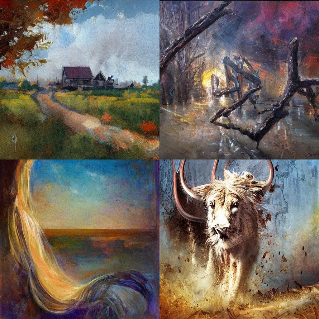 Abstract Composition in Bold Colors