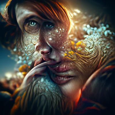 Romantic Lakeside Scene with Swans and Flowers