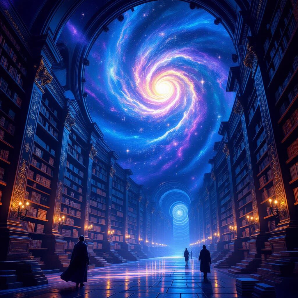 Ancient Nebula Library of Infinite Knowledge