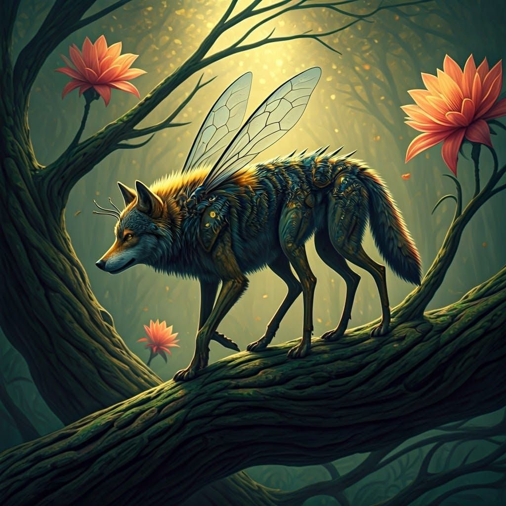 Bee-Wolf in a Biomechanical Dreamscape