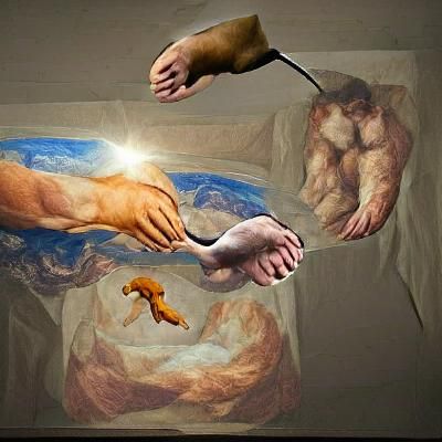 Creation of Man AI Art