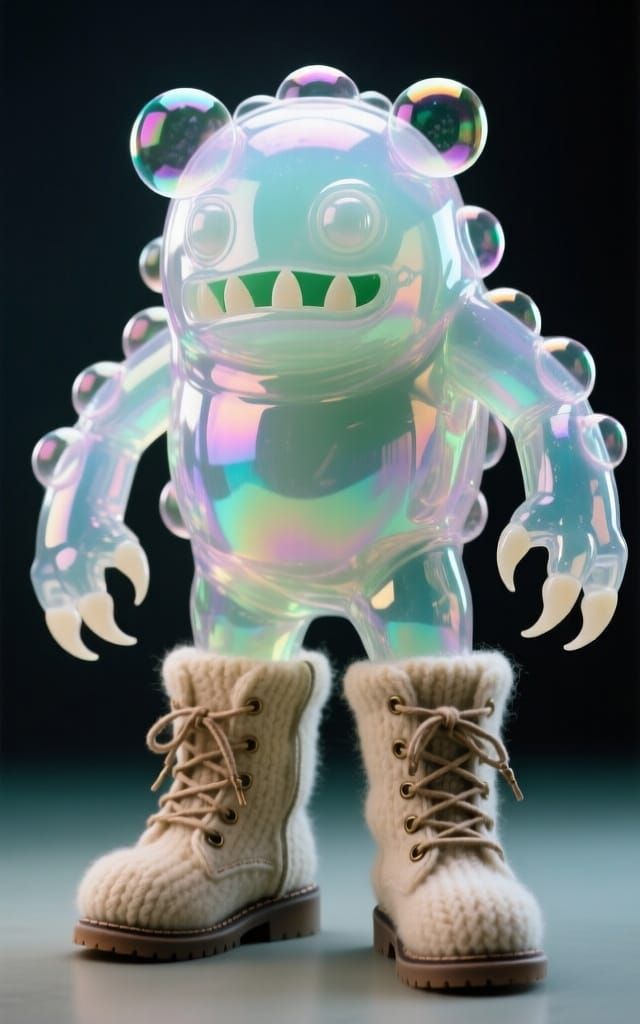 A Bioiridescent Lux Soap Bubblebeast Basking in the Lux of t...