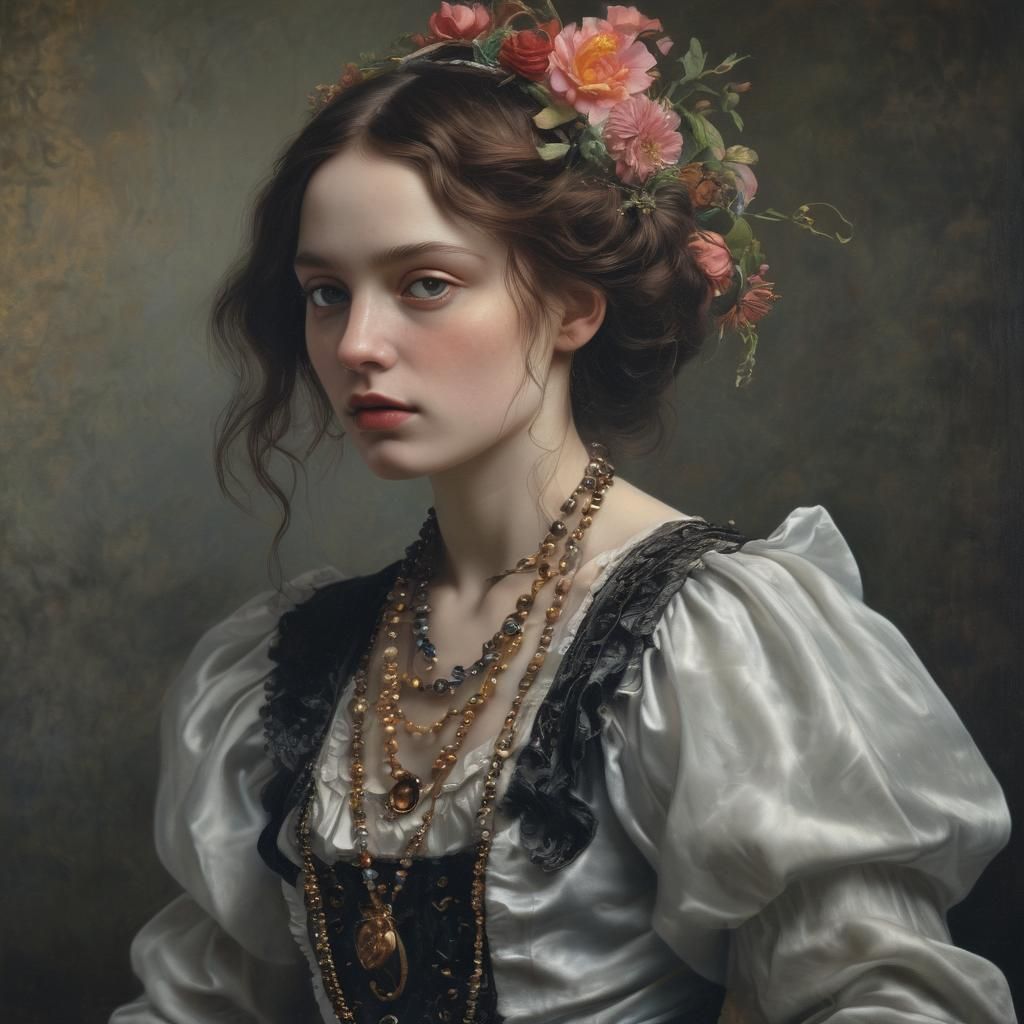 Horrifying Gothic Interior with Bioluminescence