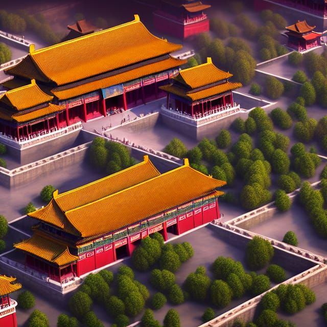 Forbidden City Beijing: Detailed Matte Painting in Unreal En...