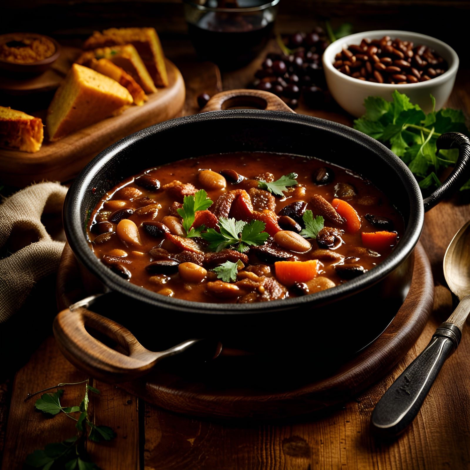 Feijoada: Portuguese Bean Stew in 8K Highres