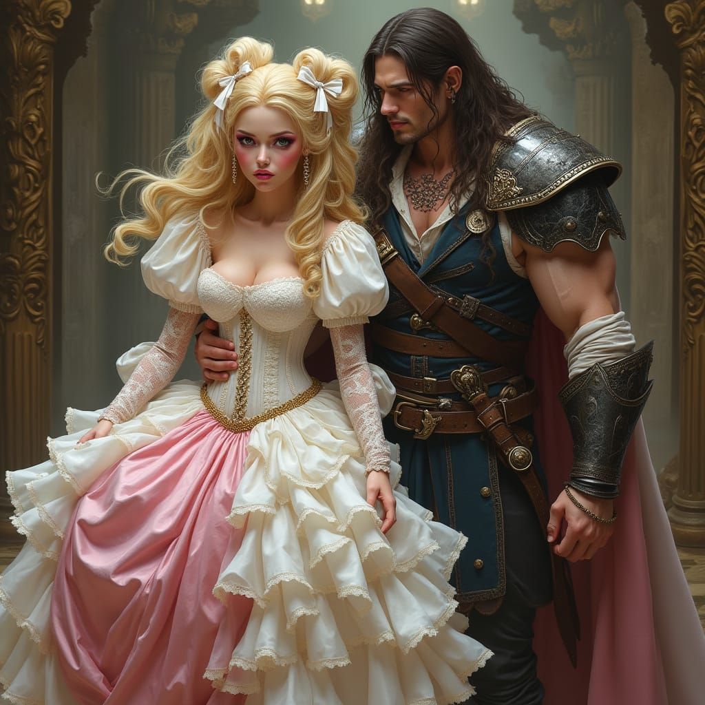 Dark Warrior Cherishes His Flawless Doll Bride