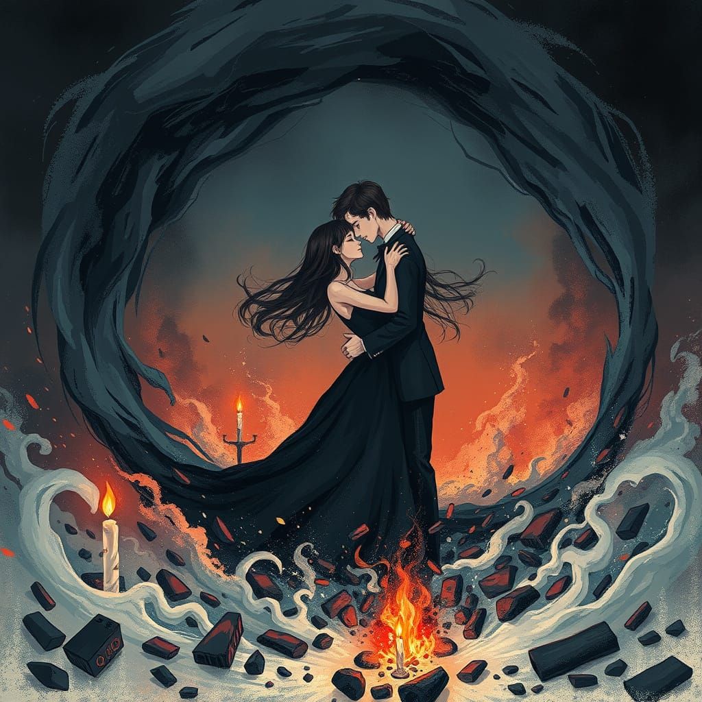 Ephemeral Love Amidst Ashen Vortex