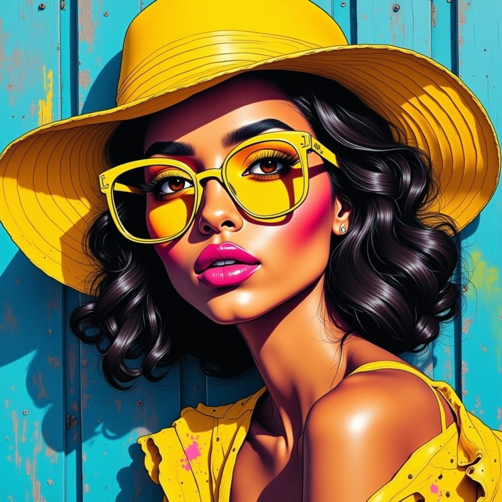 Portrait with Yellow