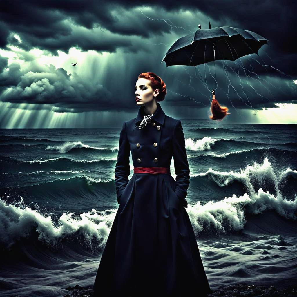 Surreal Ambiguous Scene Between Calm and Storm