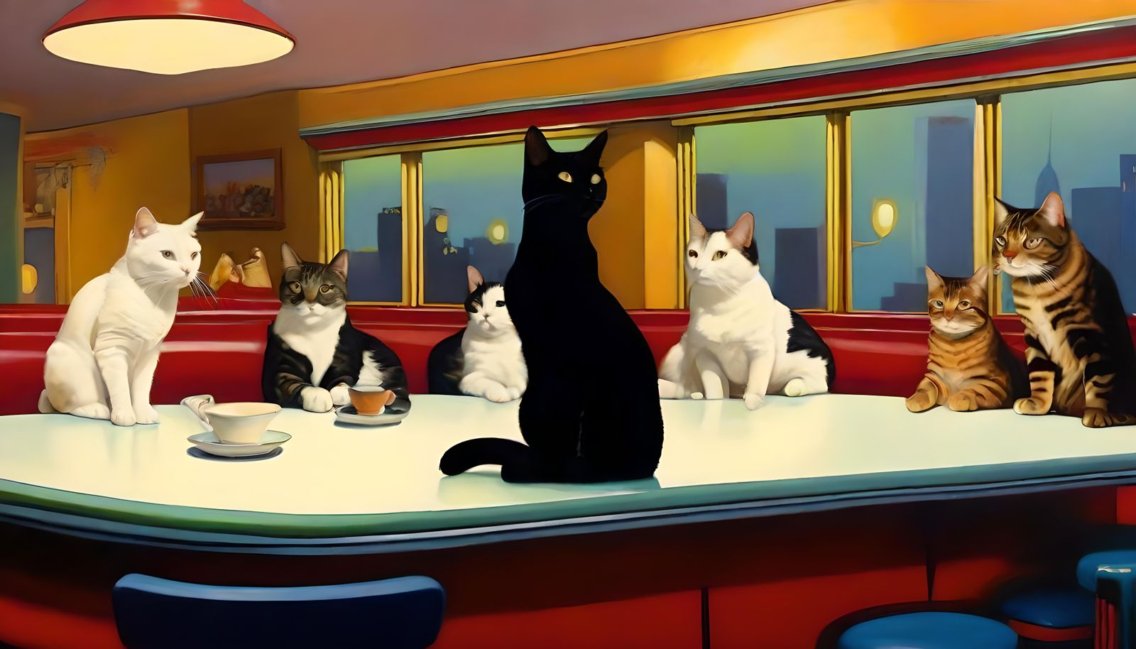 Nightcats - Edward Hopper