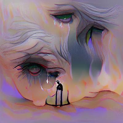 Image of Profound Grief and Solitude