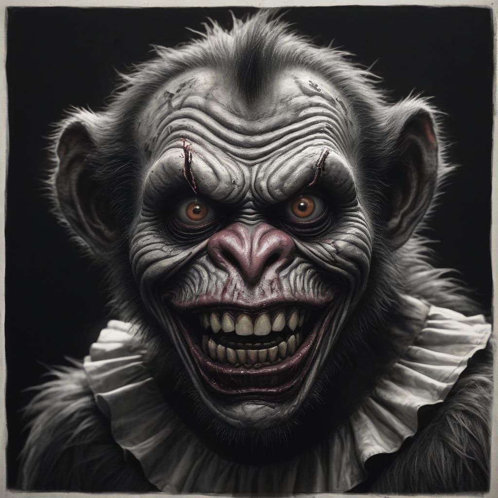 Grizzled Zombie Monkey Clown Wanted for Unpaid Child Support