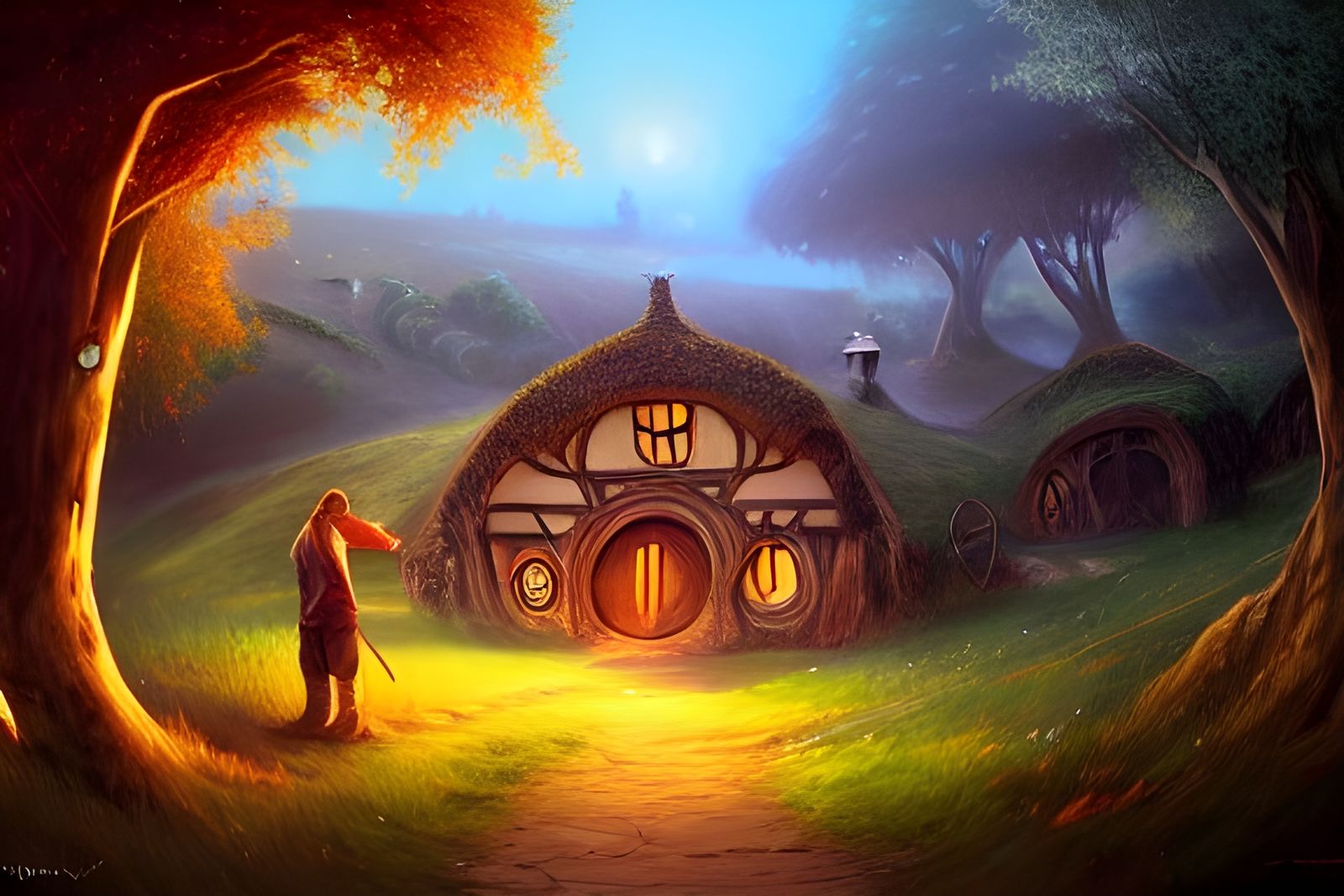 Life in Hobbiton: A Hyperdetailed Digital Art Piece