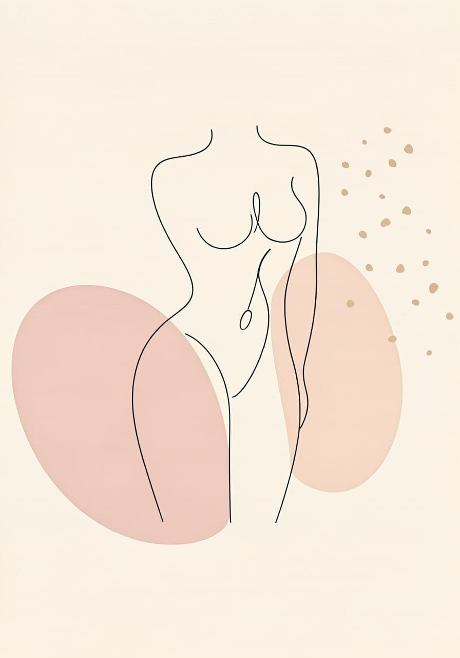 Ethereal Woman Emerges from Delicate Lines