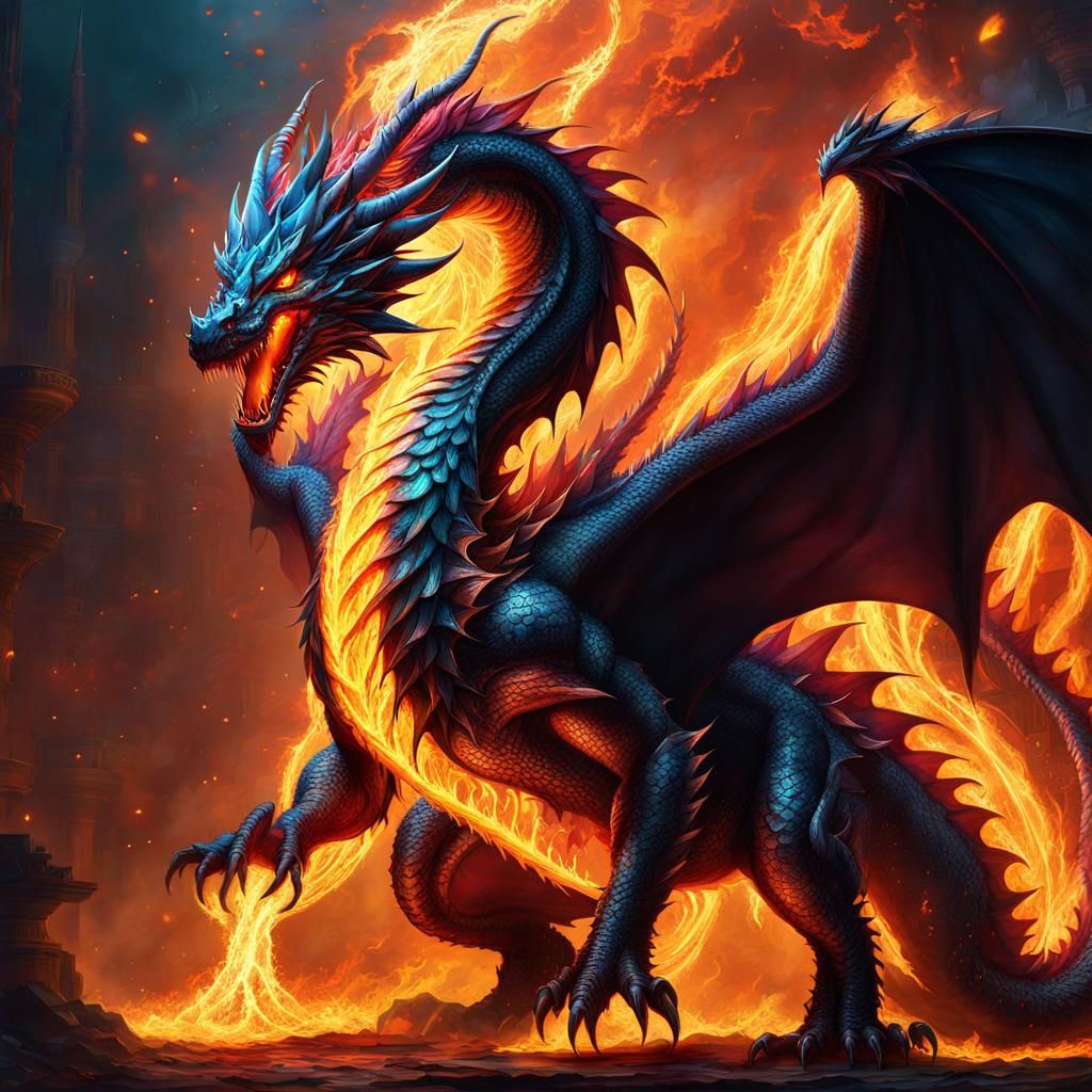 Flame dragon