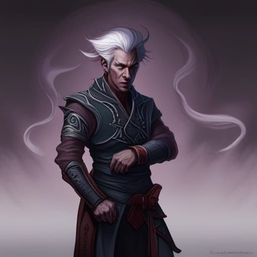 Demonic Martial Arts Masterpiece in Dark Fantasy Style