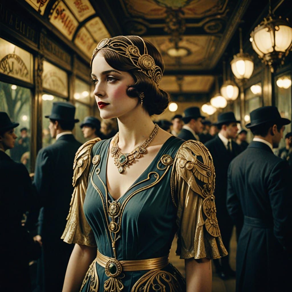 Elegant Art Nouveau Parisian Women Unveiled