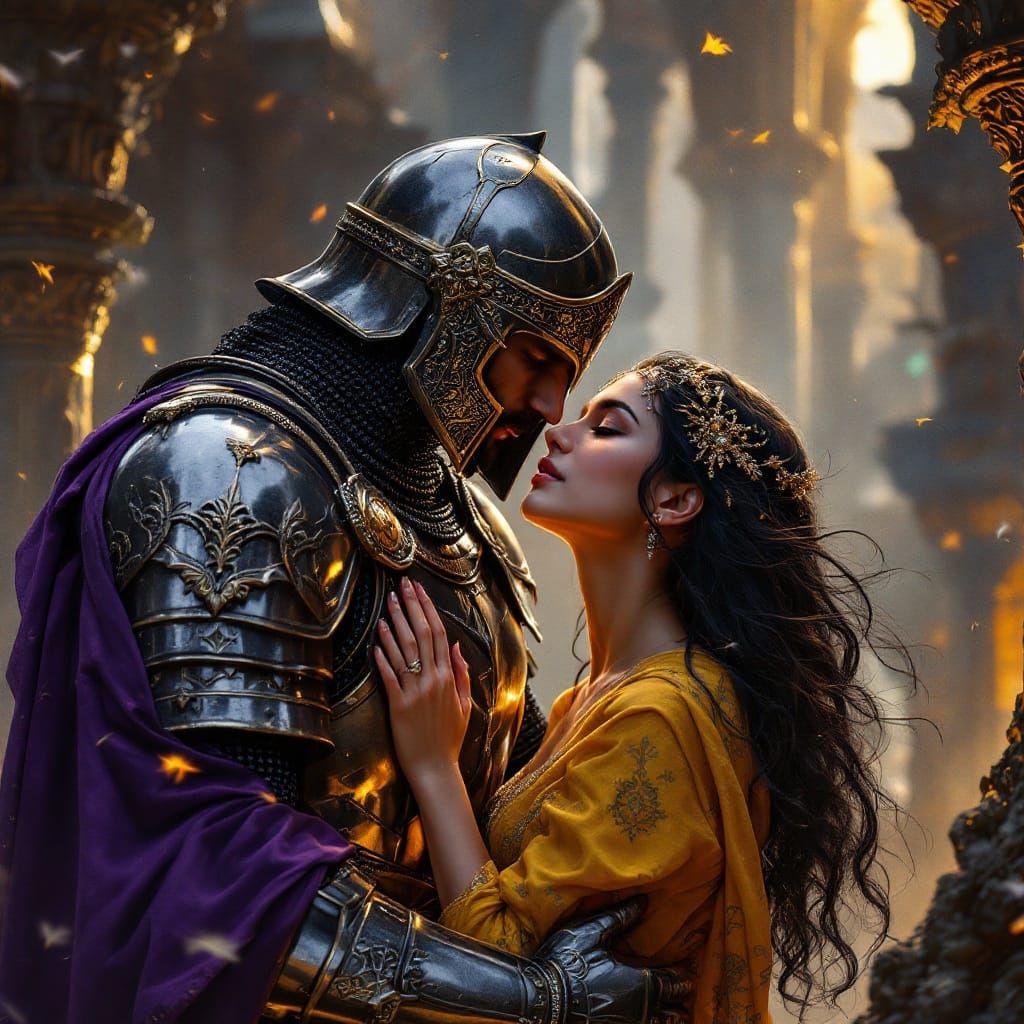 Forbidden Love: Knight and Arab Woman in Dark Fantasy