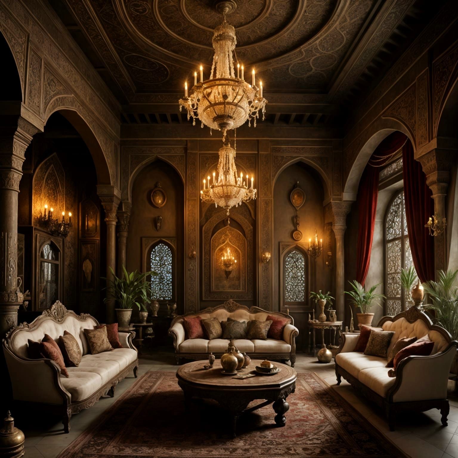 Regal Arabian Nights: Shabby Persian Noble Room