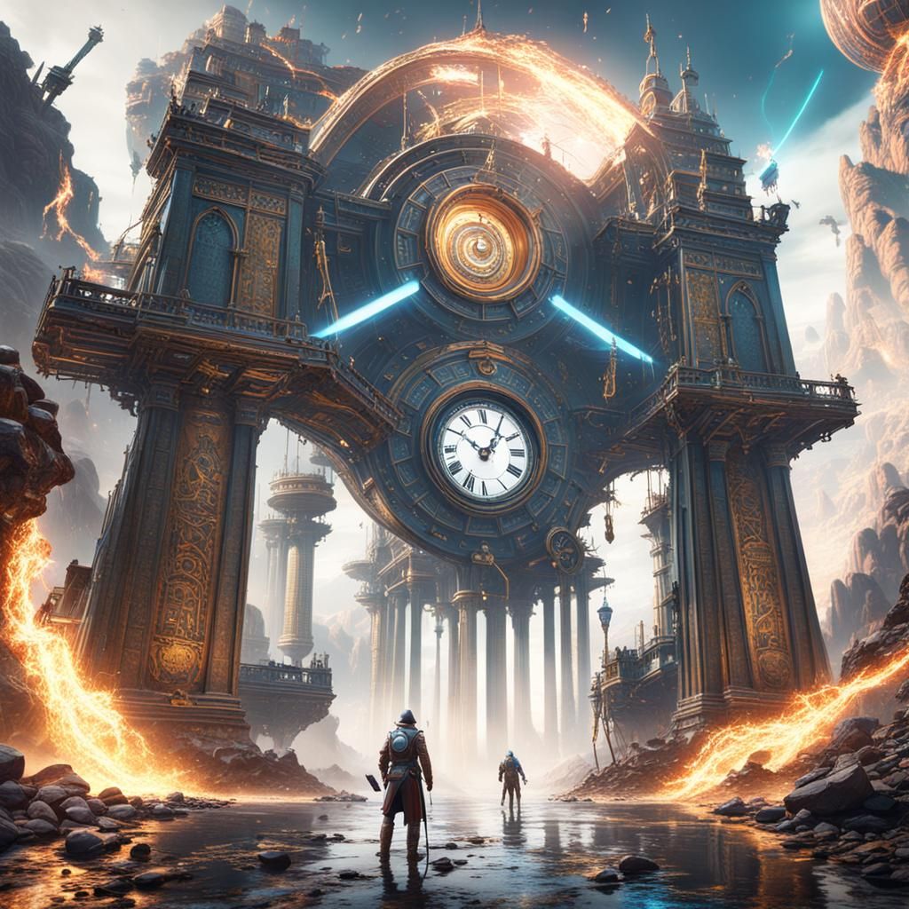 Time Traveler in Blended Historical Eras