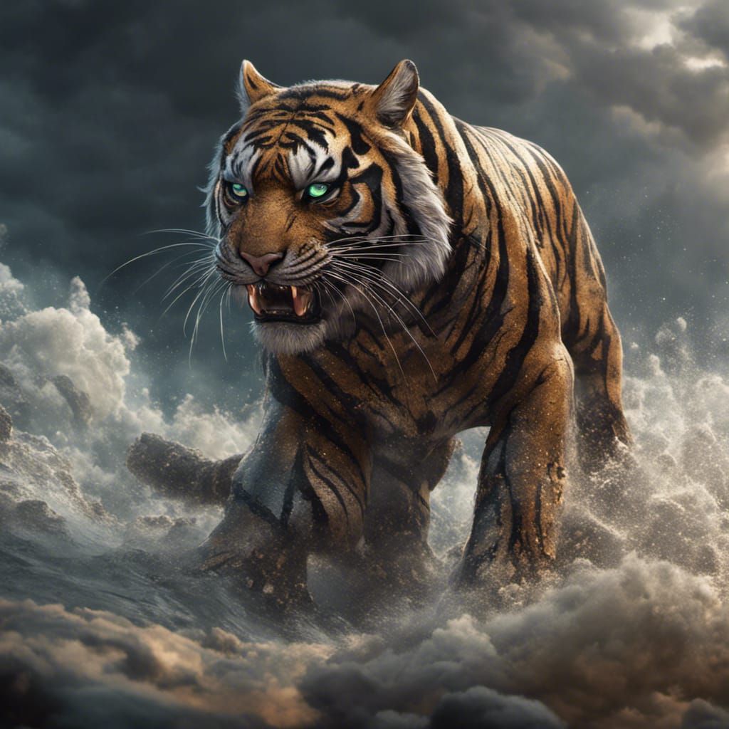 Marine Corps Tiger: Detailed Matte Painting