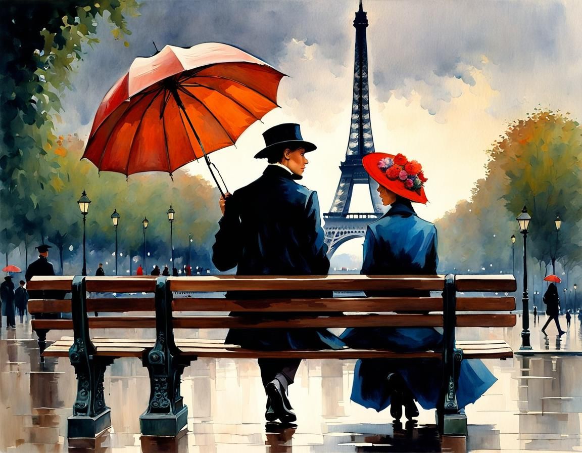 Rainy day in Paris