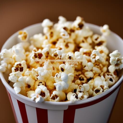 Delicious Popcorn in Natural Light, Professional Photo