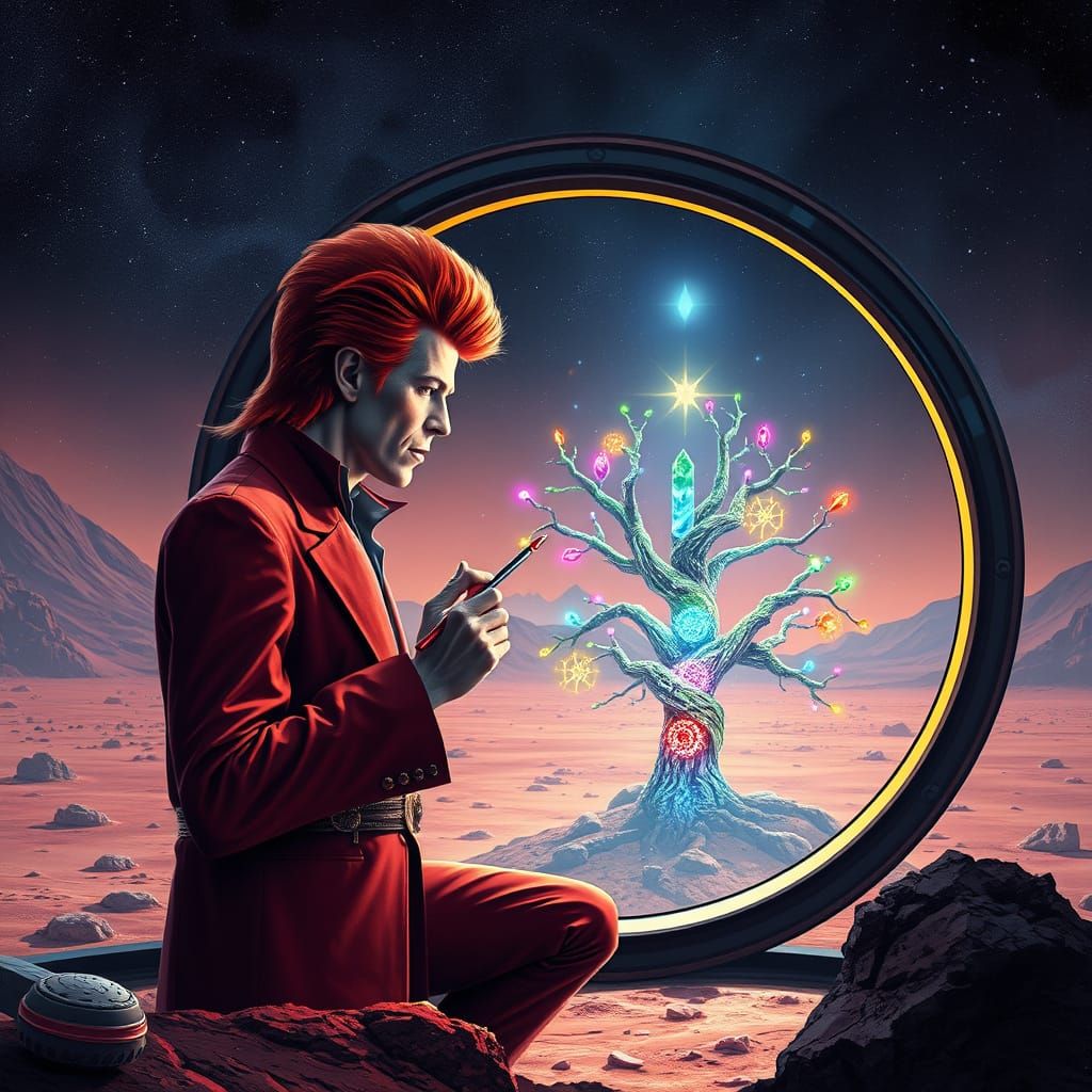 Bowie on Mars: Biodome, Tree of Life & Crystal Art
