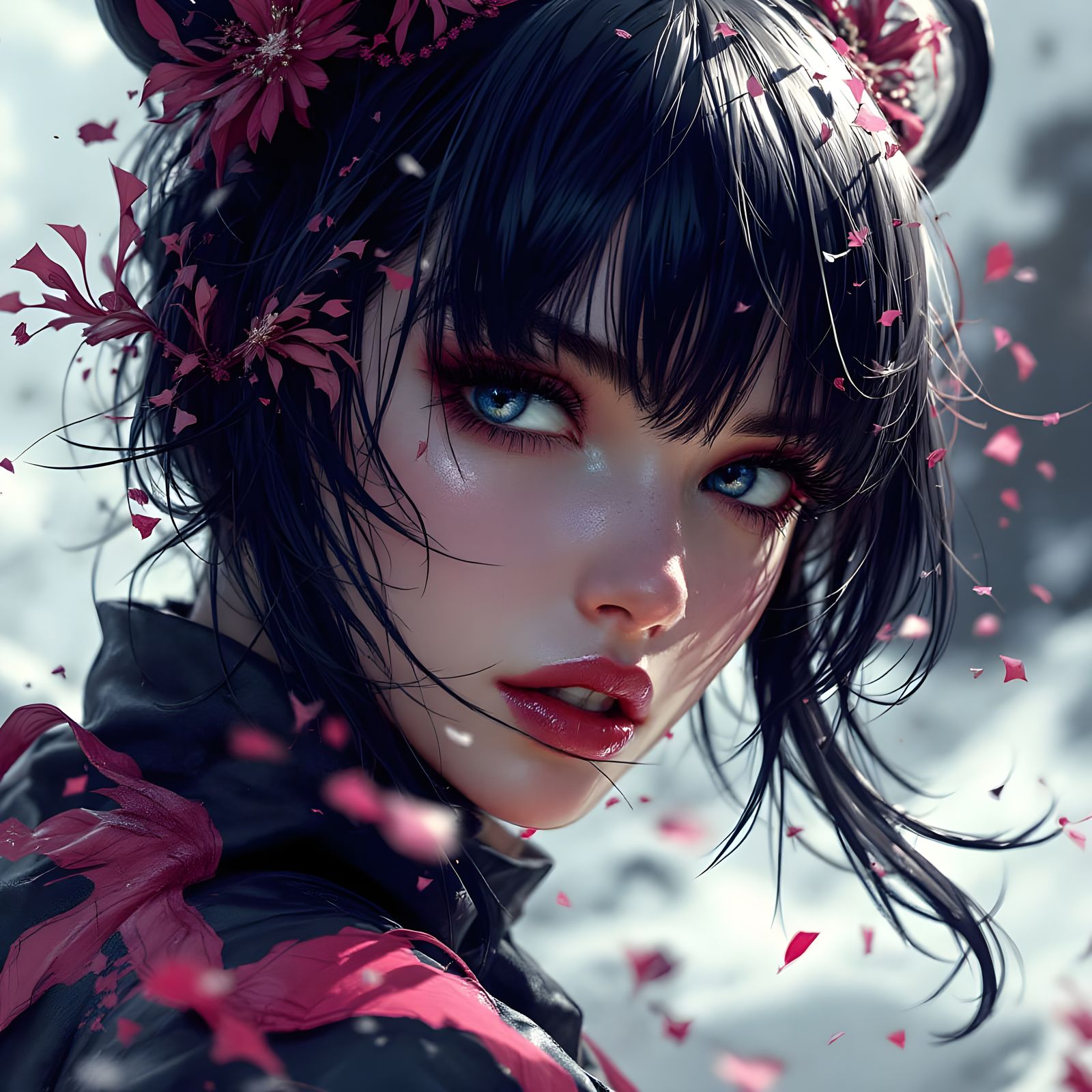 Sultry Digital Goddess in Perfect Comic Art Style