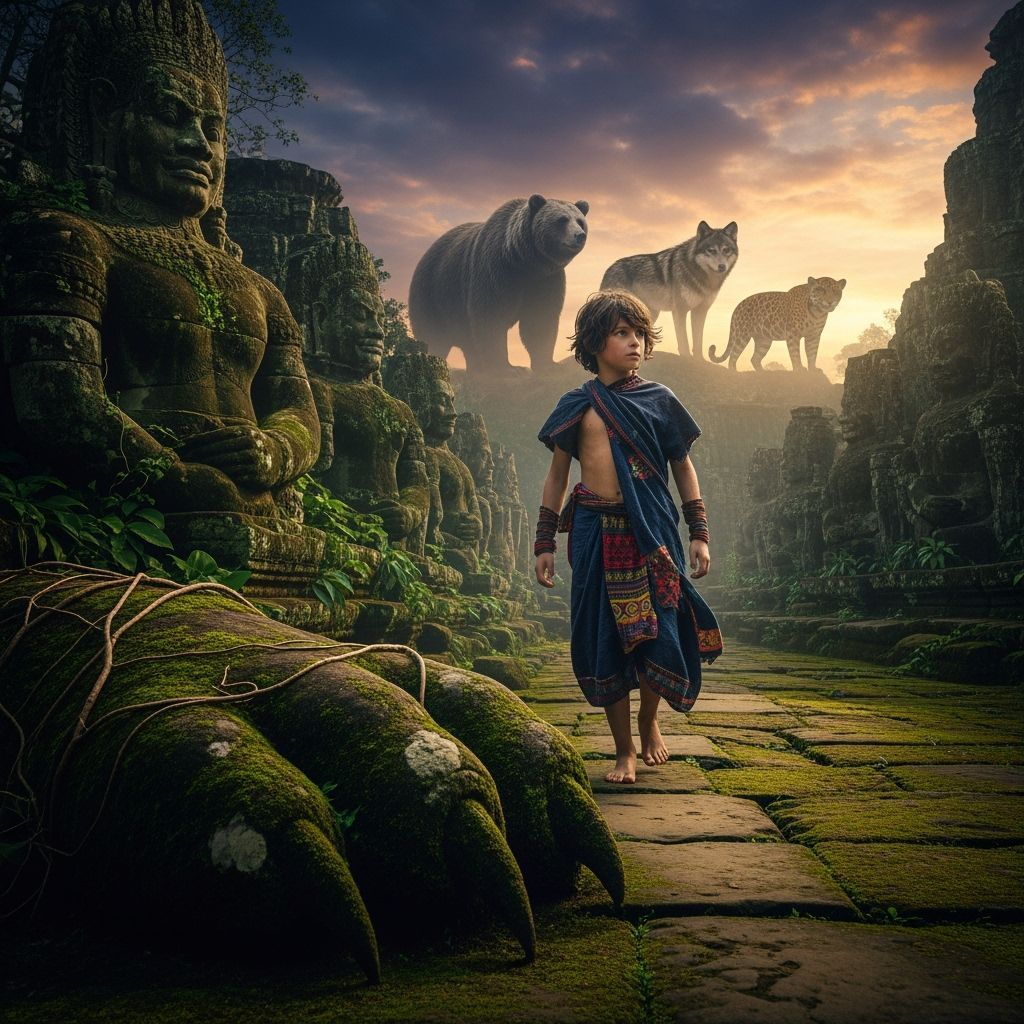 Jungle Boy's Journey with Animal Spirits