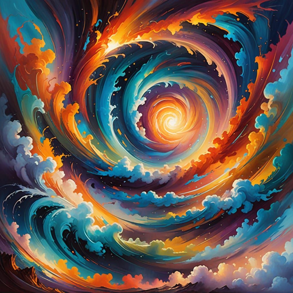 Colourful vortex