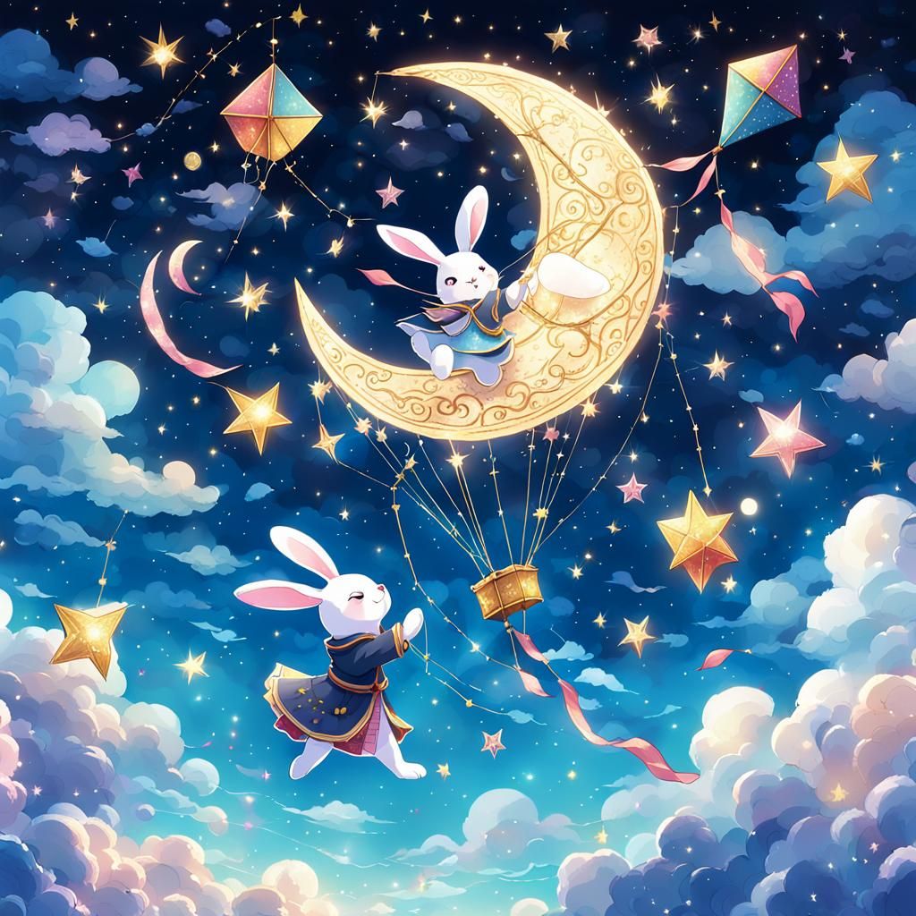 Celestial Kite Festival: Moon Rabbit Soaring