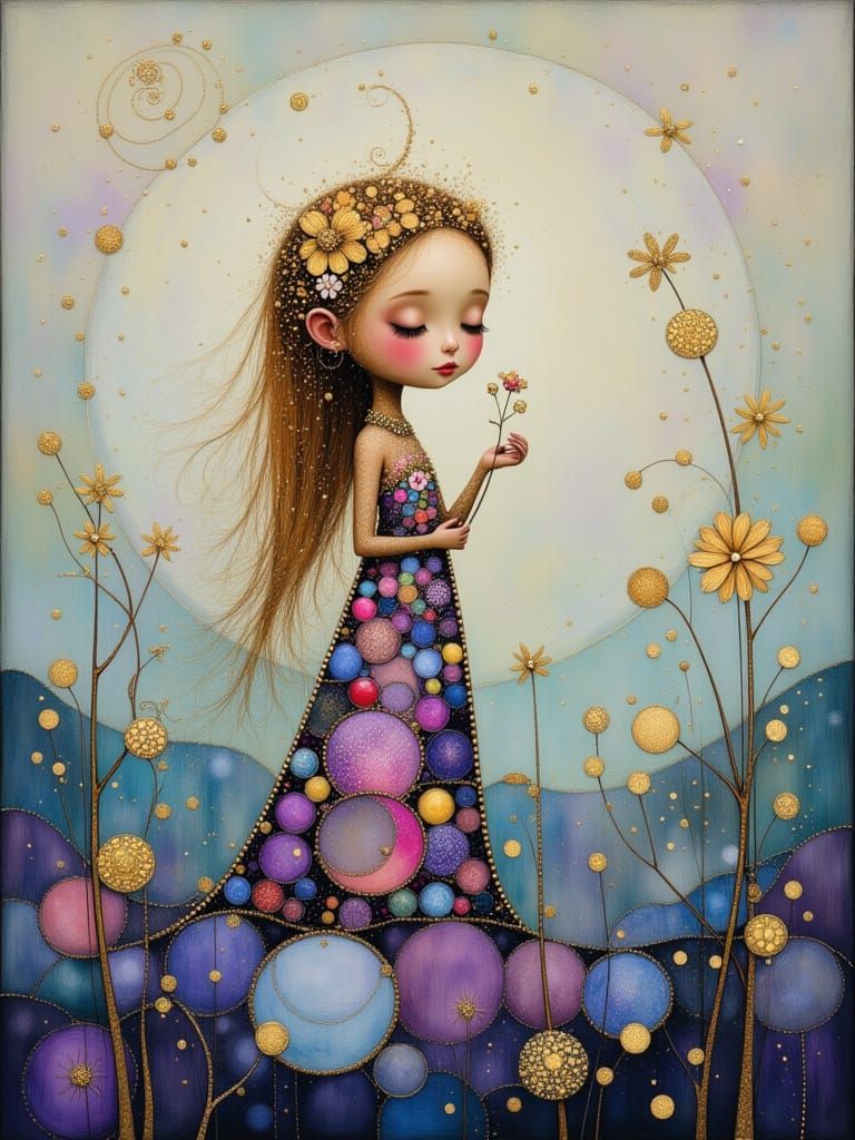 Dreamlike Fantasy Landscape with Whimsical Elements