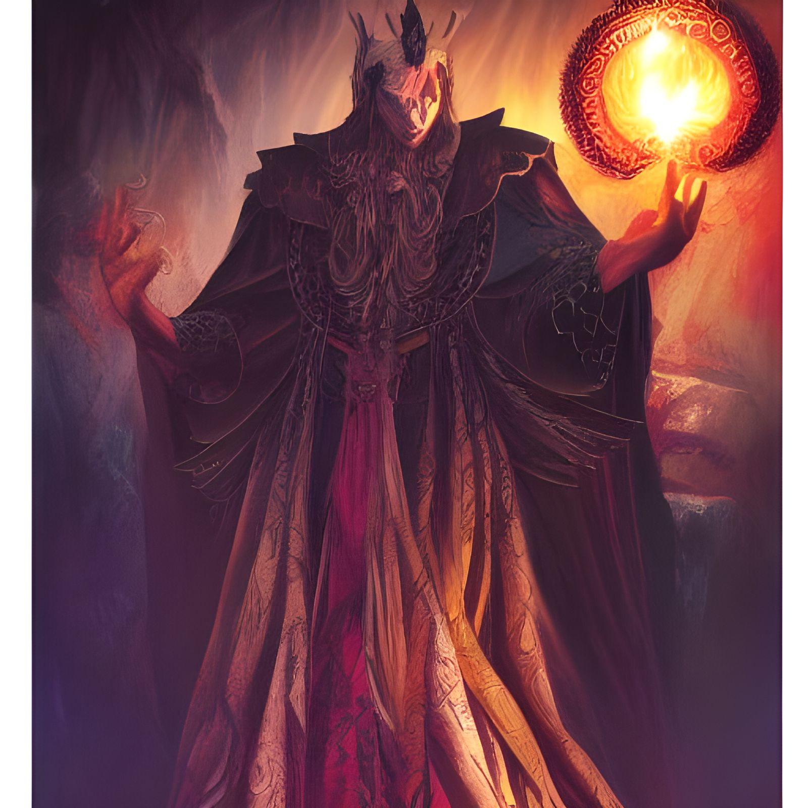 Magus summoning the demon Haagenti