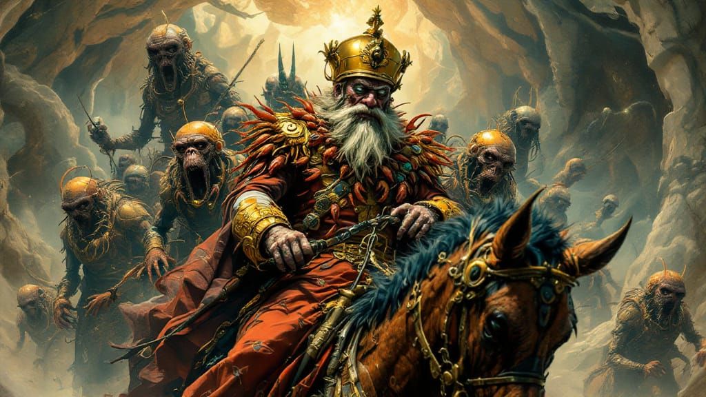 General Leading Monkey Brigade Through Surreal Purgatory