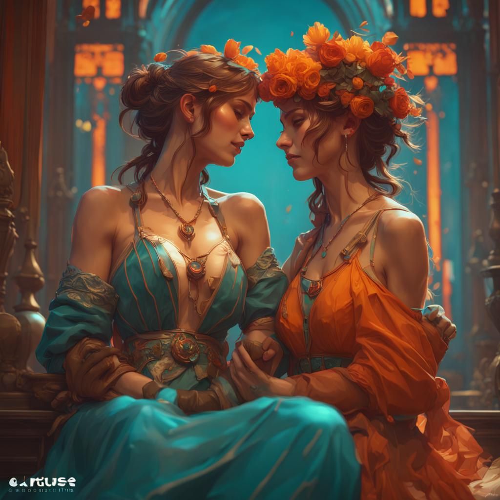 Sweet Gestures of Falling in Love, Hyperdetailed Art