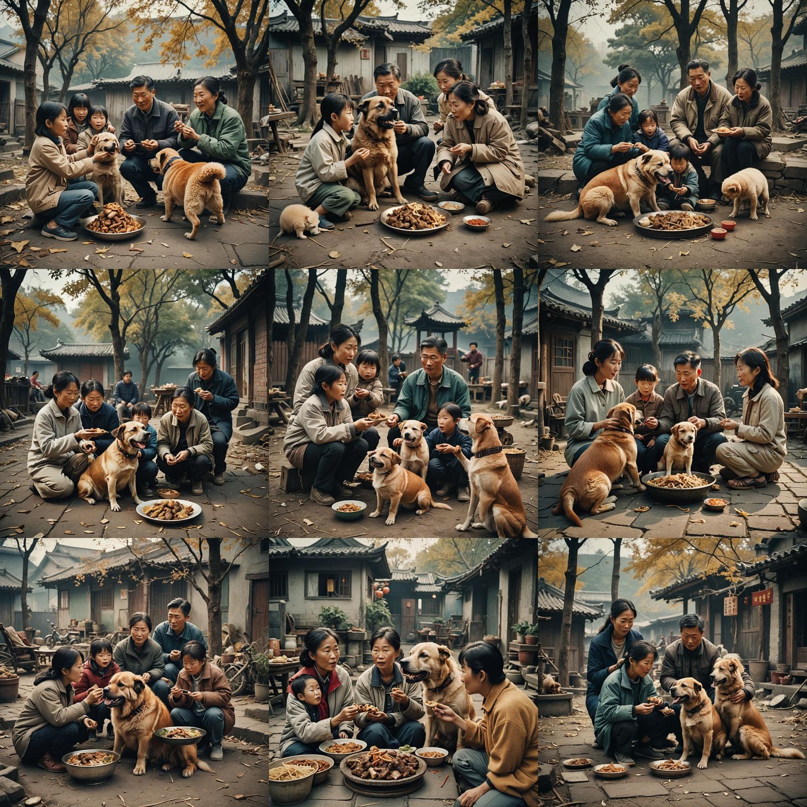 Family Meal: A Cinematic Still