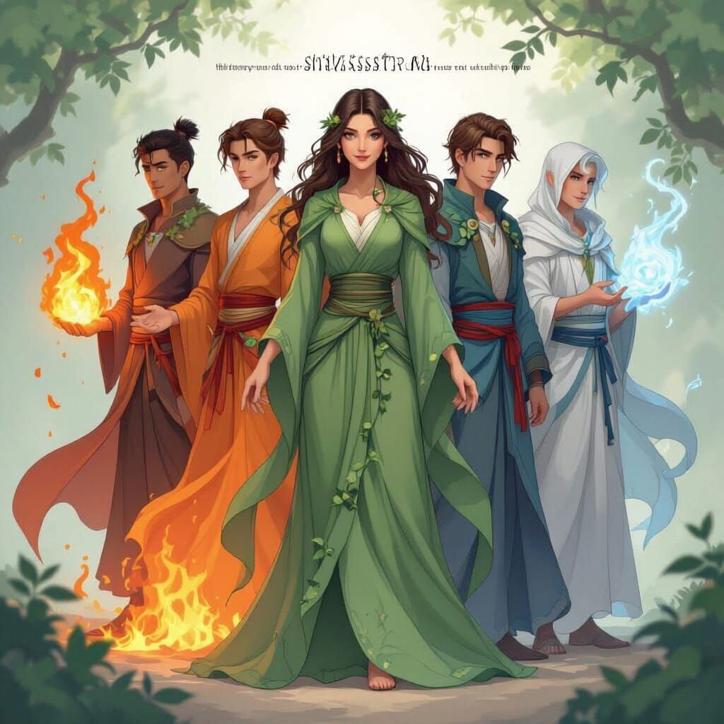 Elemental Unity: A Book Cover Illustration
