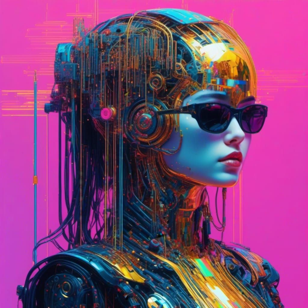 Striking Glitch Art Inspired by Sin City