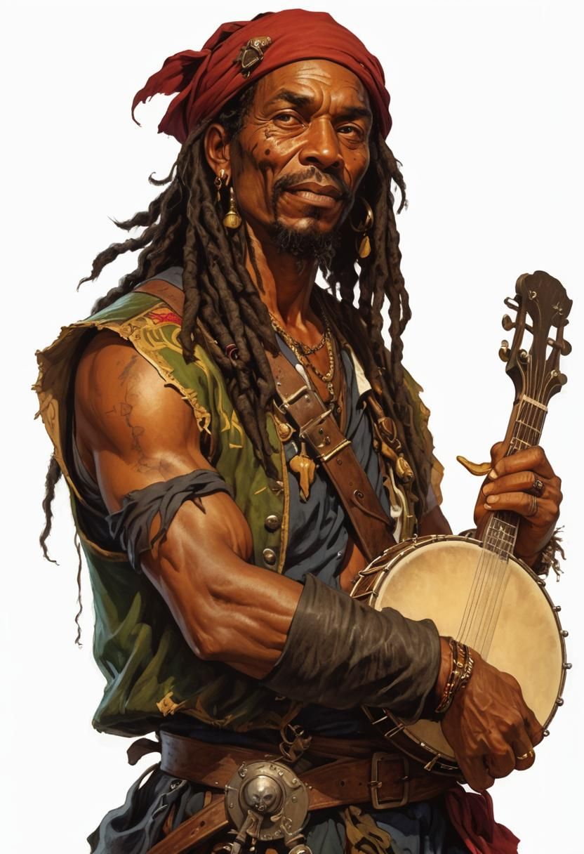 Heroic Jamaican Pirate Rockstar
