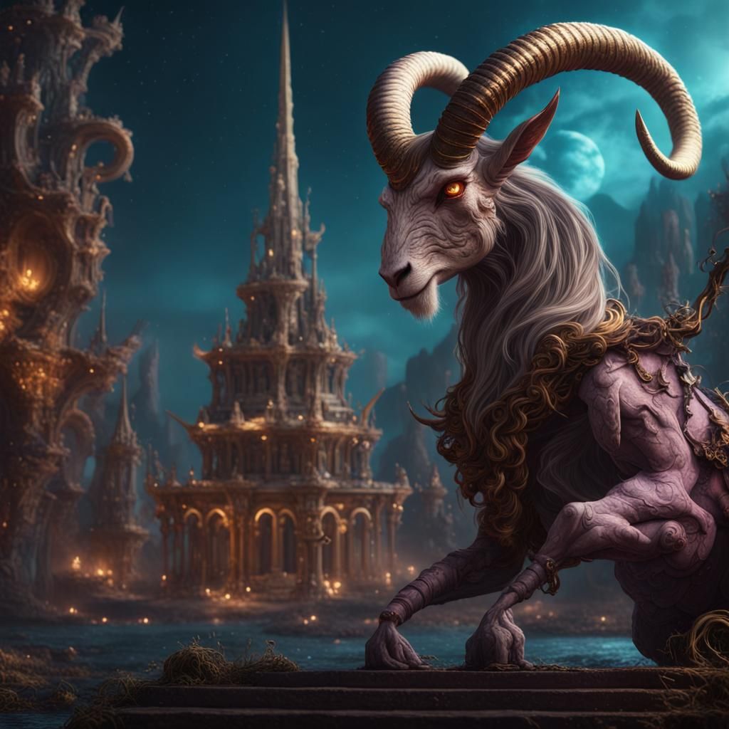 Capricorn as Villain: Detailed Matte Painting