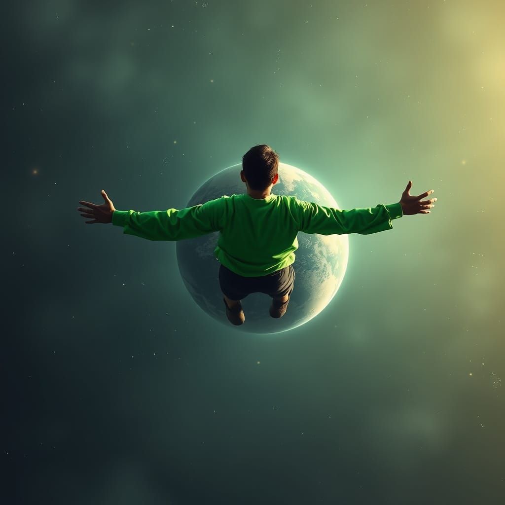 Green Lantern Returns to Earth's Atmosphere in Hyperrealisti...