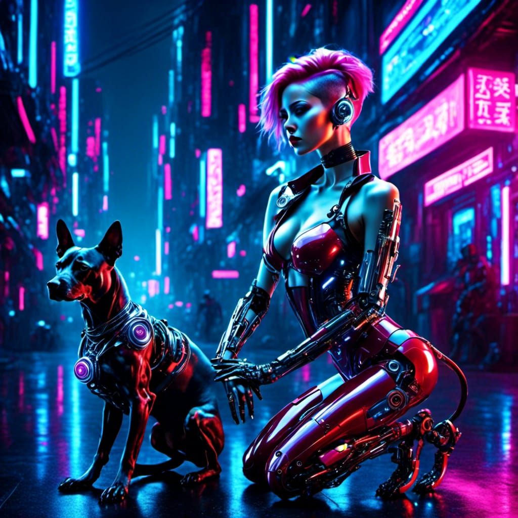 <lora:CyborgStyle:1.0>cyborg -dog and woman