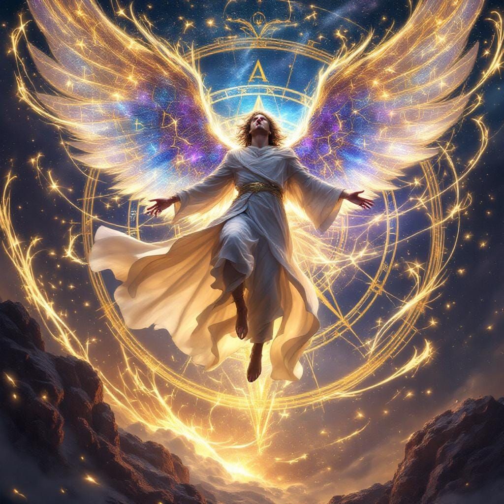 Celestial Being Above Cosmic Compass