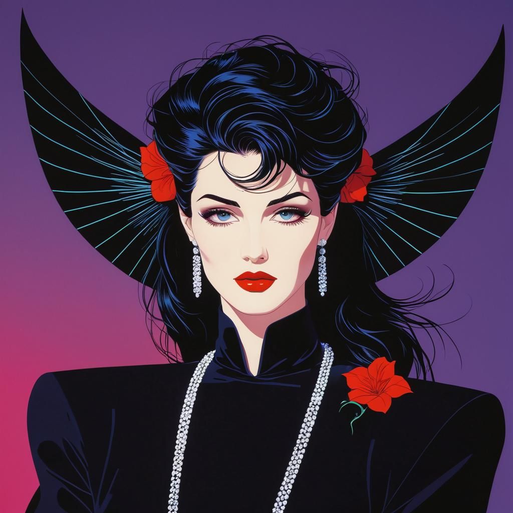 Nagel Style Portrait of a Woman