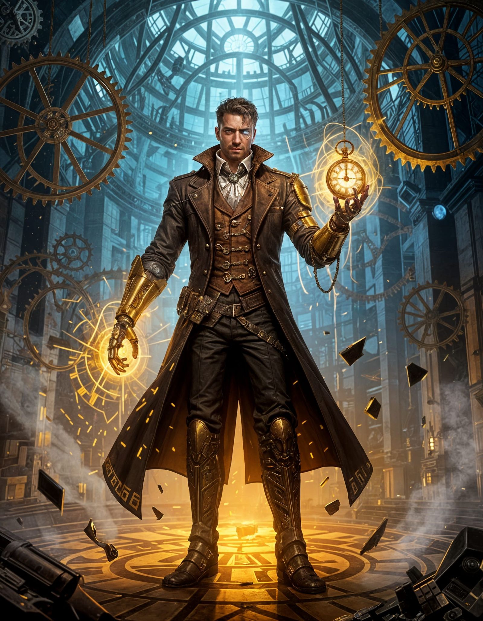 Steampunk Time Keeper Bending Time to Save the World