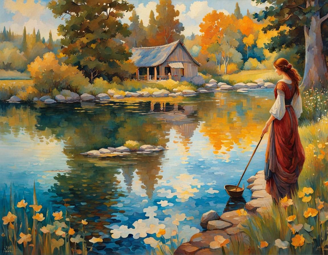 Watercolor Jigsaw Puzzle Inspired by Abstract Art