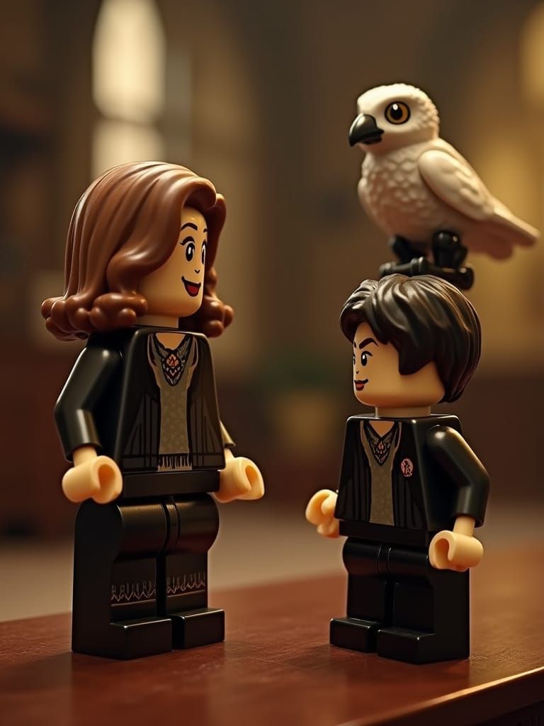 LEGO McGonagall Reassures LEGO Harry with Magical Barrier of...