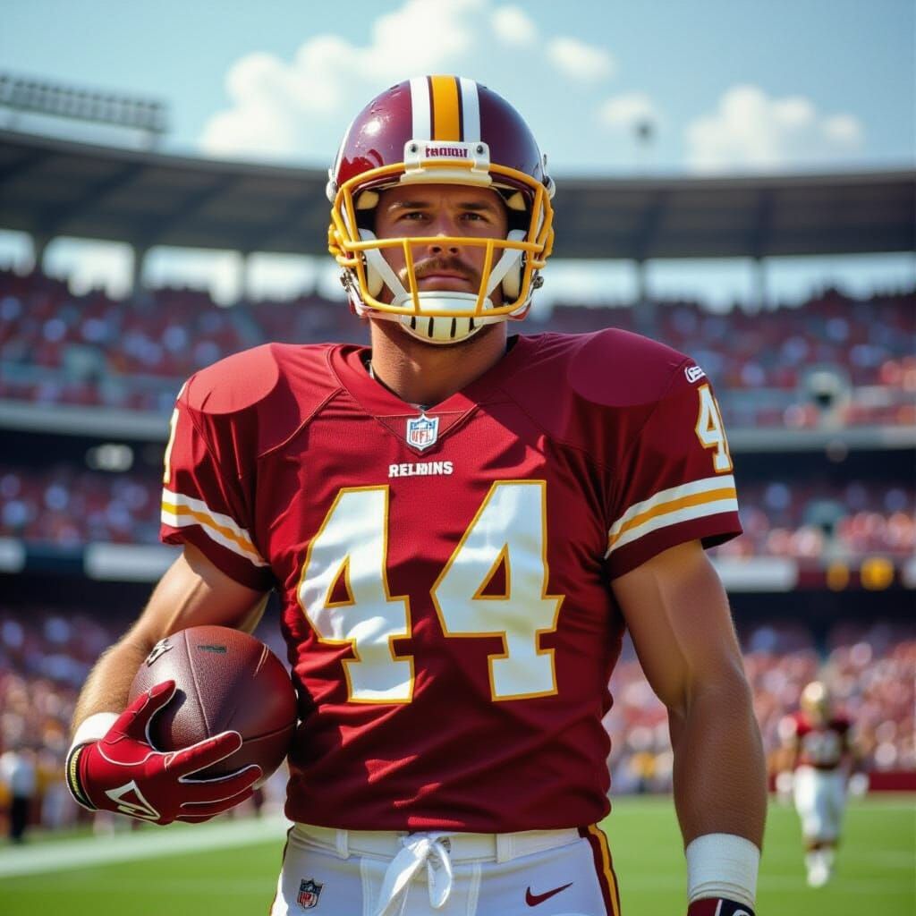 John Riggins at RFK Stadium in 80s Style