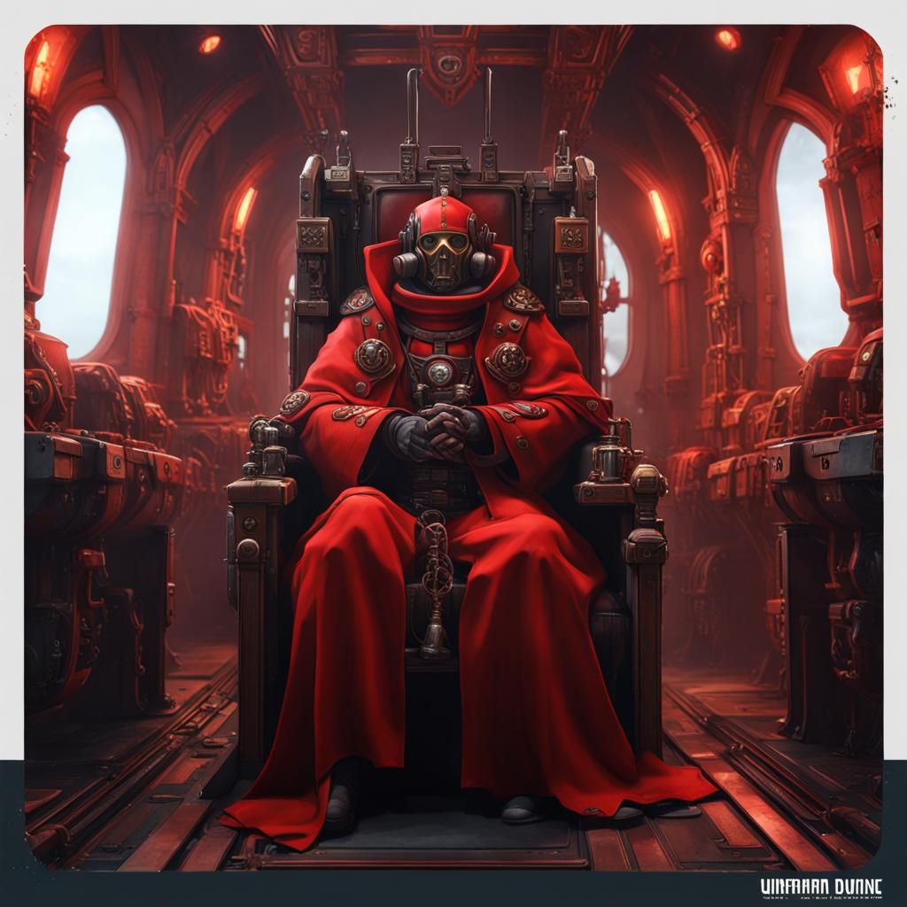 Adeptus Mechanicus Priest in Warhammer 40,000 Style